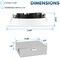 Luxrite 5 Inch Square LED Recessed Downlight 5CCT 2700K-5000K 18W 1600LM Dimmable Wet Rated IC Rated LR22642-1PK - alternate 8